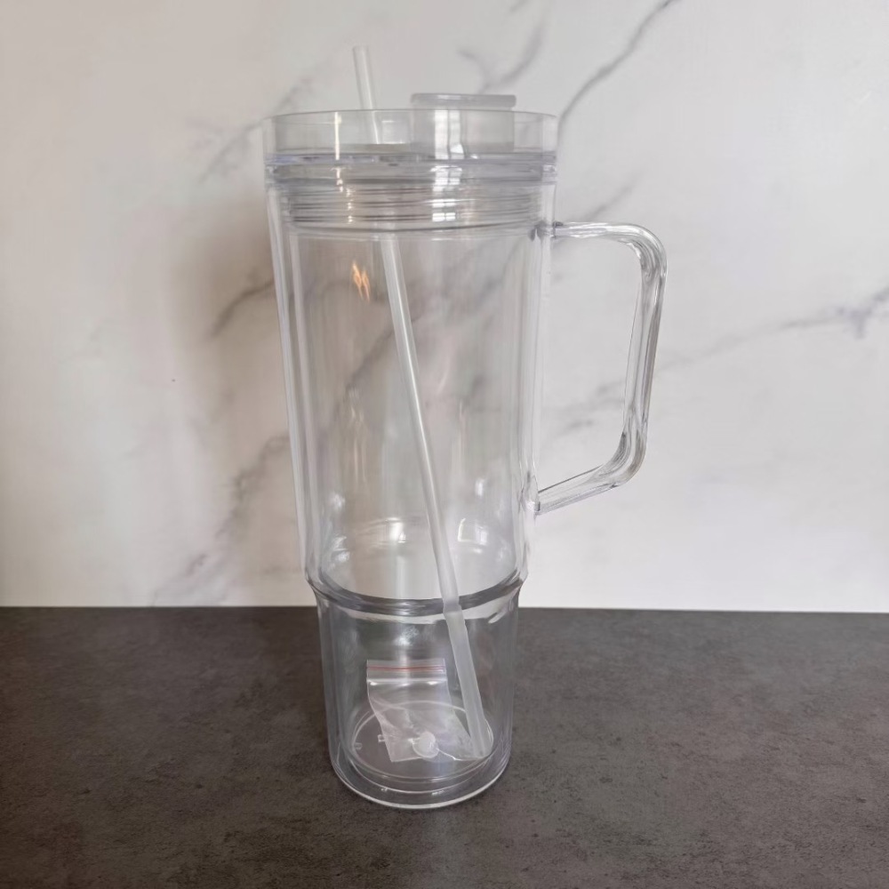 40OZ Plastic Snow Globe Double Wall Cups