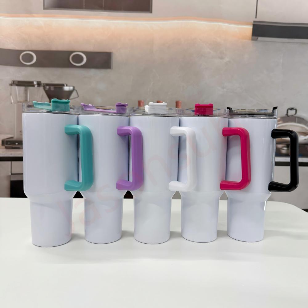 40OZ Sublimation Colored Handle Mugs Shipped From US Warehouse