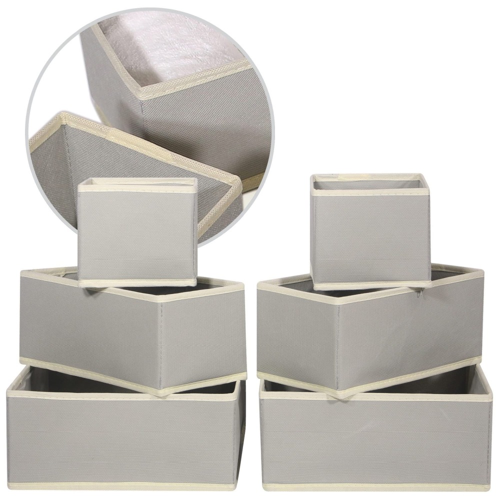12 Pack Foldable Drawer Organizers Dividers Storage Bins For Clothing Underwear