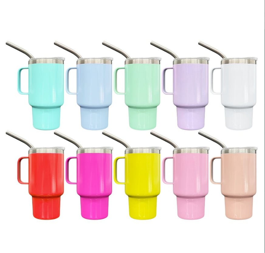 3OZ Mixed Colors Mini Shot Tumblers With Handle
