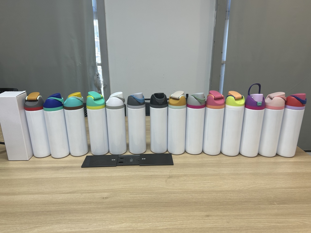 16/24OZ Sublimation Kid Tumbler With Handle And Flip Top Lids Shipped From China