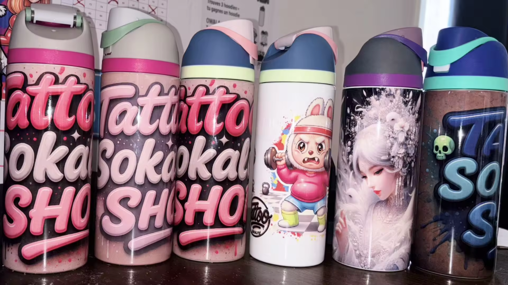 16/24OZ Sublimation Kid Tumbler With Handle And Flip Top Lids Shipped From China