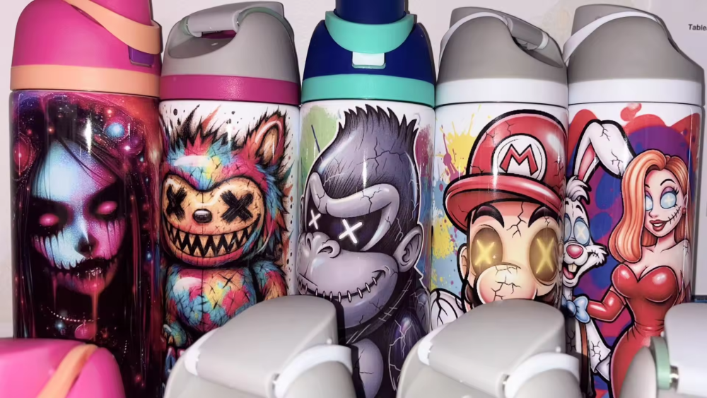 16/24OZ Sublimation Kid Tumbler With Handle And Flip Top Lids Shipped From China