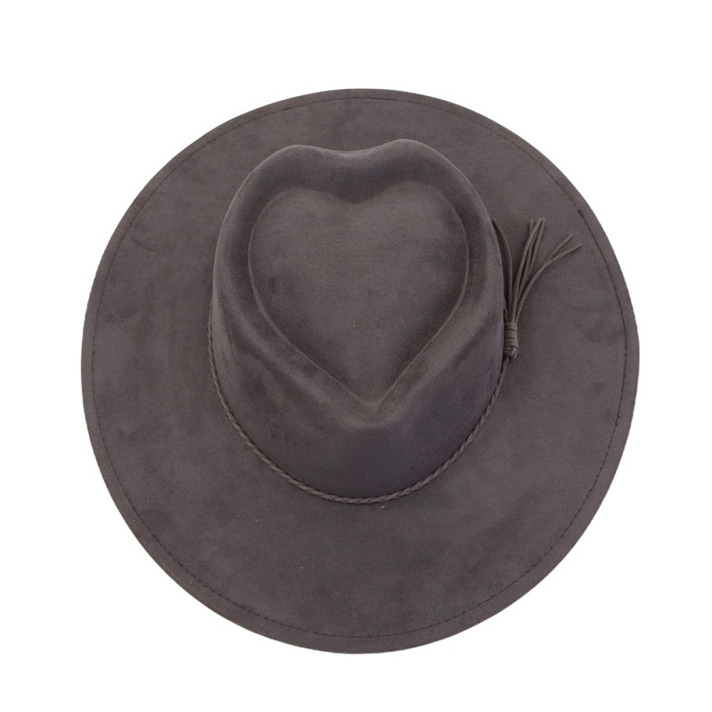 100 Percent Polyester Heart-shaped Tassel Wide Brim Hat Shipped From China