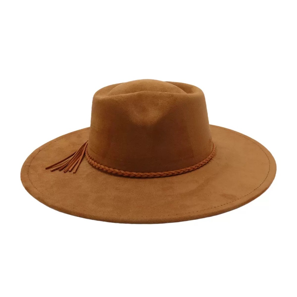 100 Percent Polyester Heart-shaped Tassel Wide Brim Hat Shipped From China