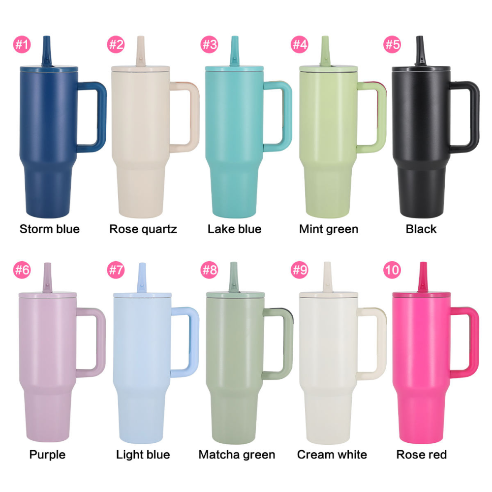 60pcs 40OZ mugs and 50pcs 20OZ tumblers Shipped from China by sea