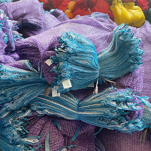 5-30kg Violet Custom Potato Raschel mesh bag