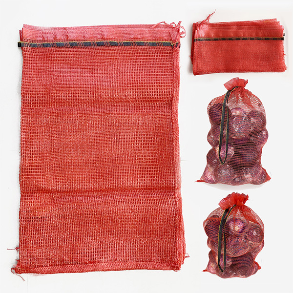 Custom Leno Mesh Bag For Packaging 25kg Oniones