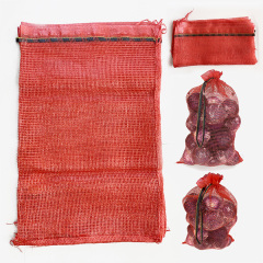 Custom Leno Mesh Bag For Packaging 25kg Oniones