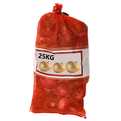 Custom Leno Mesh Bag For Packaging 25kg Oniones