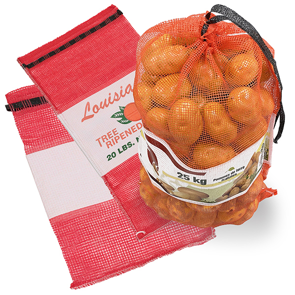 Custom Leno Mesh Bag For Packaging 25kg Oniones