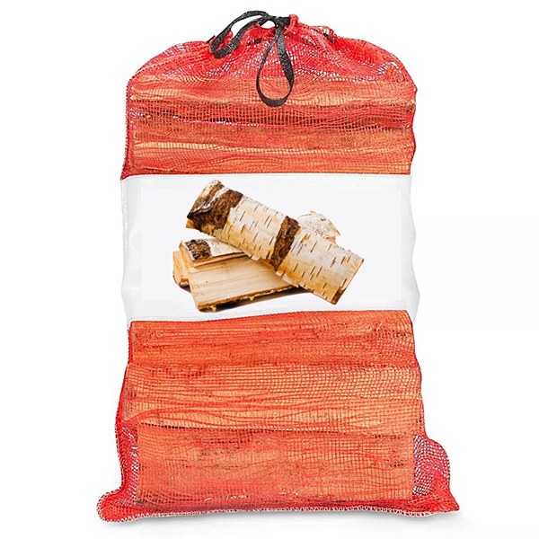 Wholesale Custom Firewood Leno Mesh Net Bag with Label Versatile