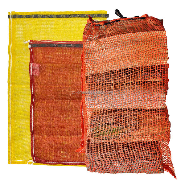 Wholesale Custom Firewood leno mesh bag