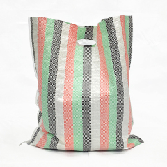 OEM Custom handle pp woven shopping bag