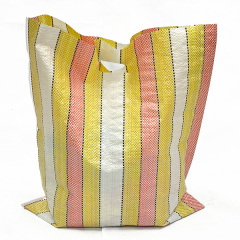 OEM Custom handle pp woven shopping bag