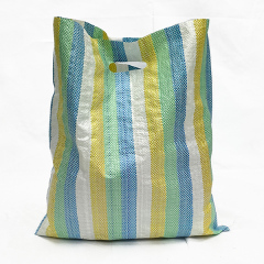 OEM Custom handle pp woven shopping bag