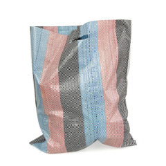 OEM Custom handle pp woven shopping bag