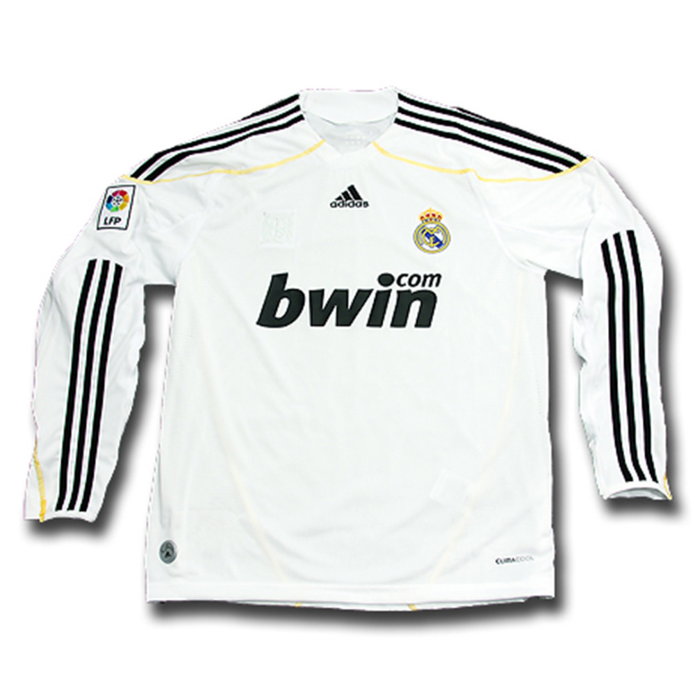 Real Madrid Retro Home Long Sleeve Jersey 2009/10