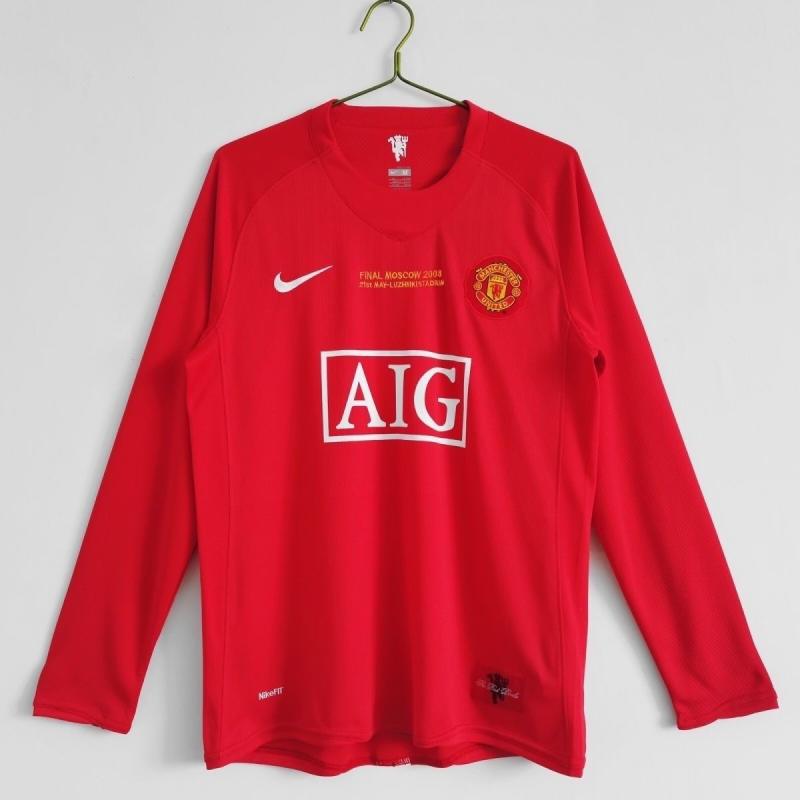 Manchester United Retro Long Sleeve Jersey UCL Final Home 2007/08