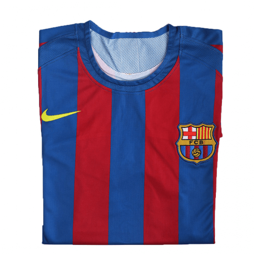 Barcelona Puyol #5 UCL Final Retro Jersey Home 2005/06