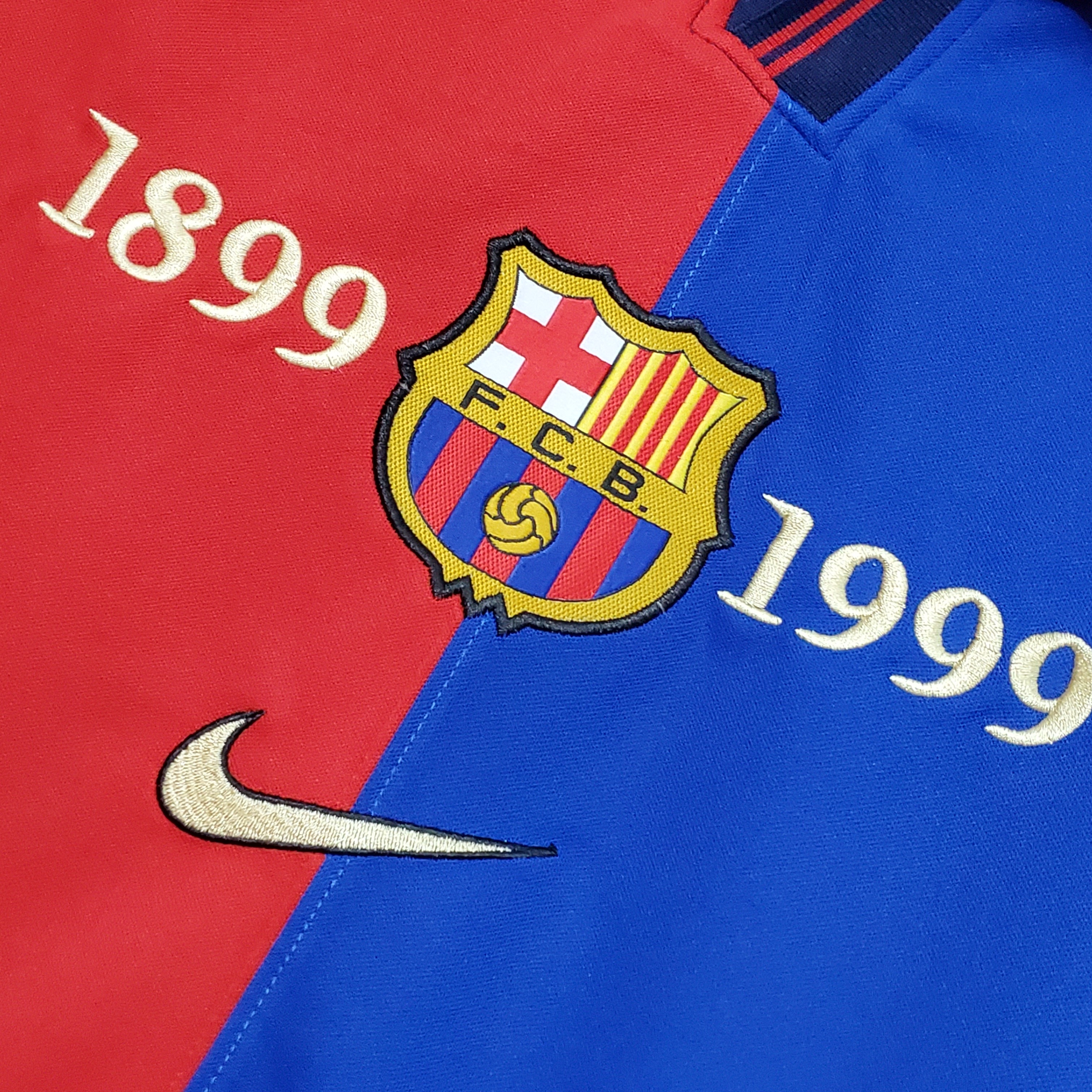 Barcelona Retro Jersey 100-Yeas Anniversary Home 1999-2000