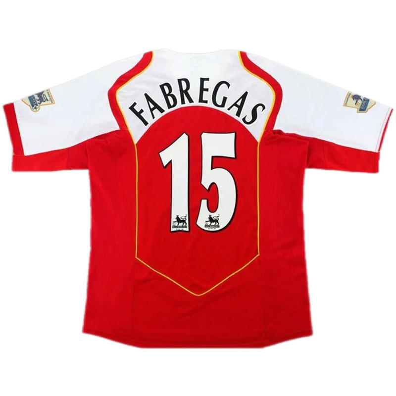 Arsenal Henry #14 FABREGAS #15 Pires #7 Bergkamp #10 Retro Jersey Home Replica 2004/05