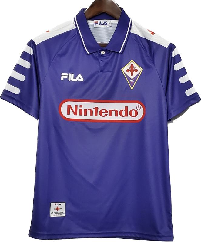 Fiorentina Retro Soccer Jersey Home Replica 1998/99