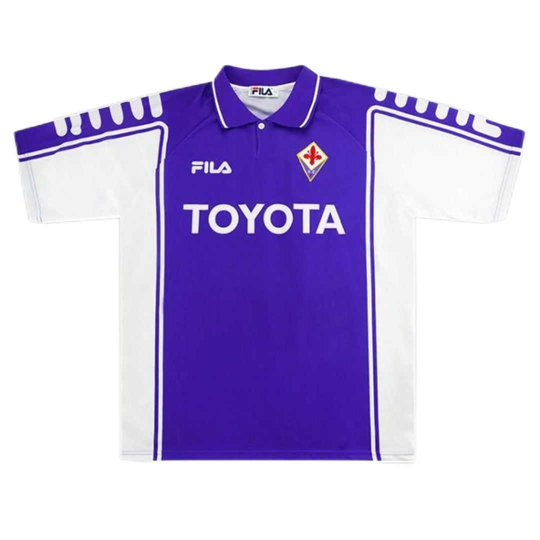 Fiorentina BATISTUTA #9 RUI COSTA #10 Retro Jersey Home 1999/00