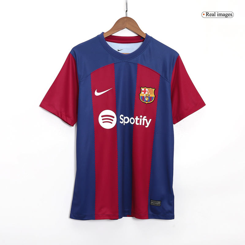 LEWANDOWSKI #9 PEDRI #8 Barcelona Home Jersey 2023/24