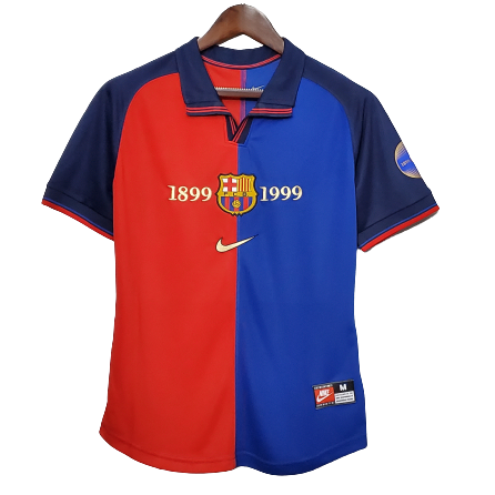 Barcelona Retro Jersey 100-Yeas Anniversary Home 1999-2000