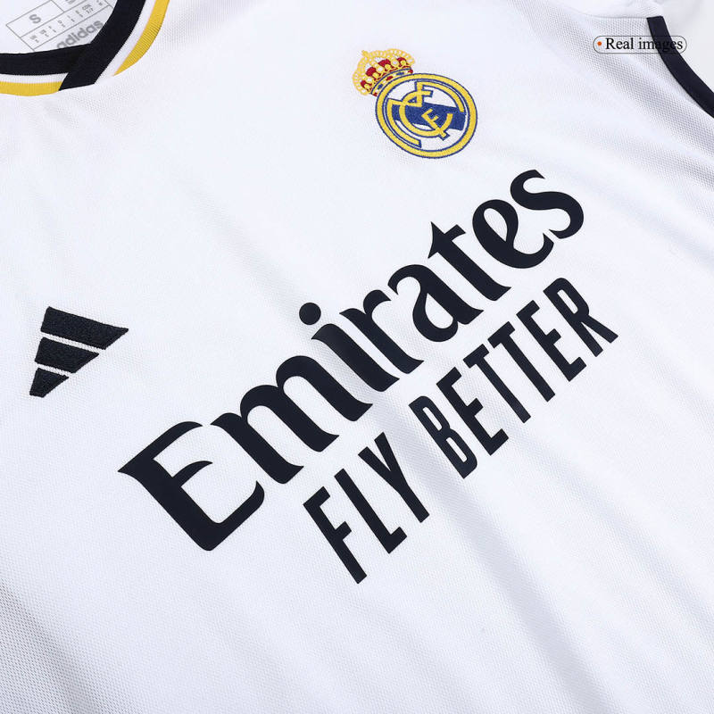 BELLINGHAM #5 VINI JR. #7 MODRIĆ #10 KROOS #8 Real Madrid Home Jersey 2023/24