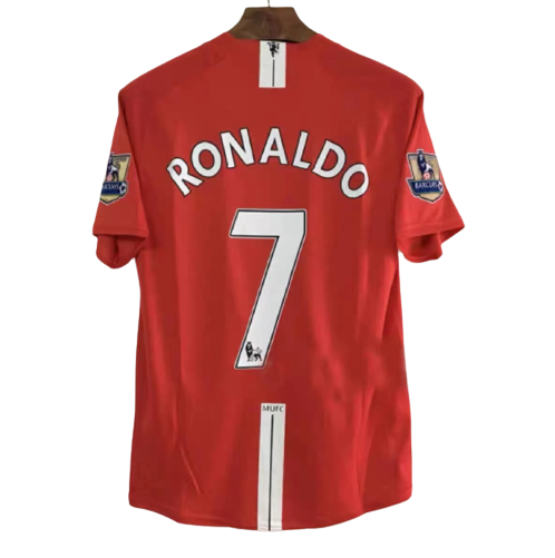 Manchester United RONALDO #7 Retro Jersey Home 2007/08