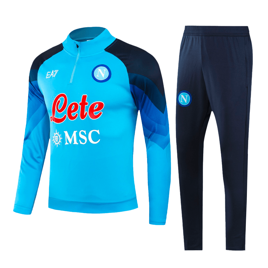Napoli Zipper Sweatshirt Kit(Top+Pants) Blue 2023