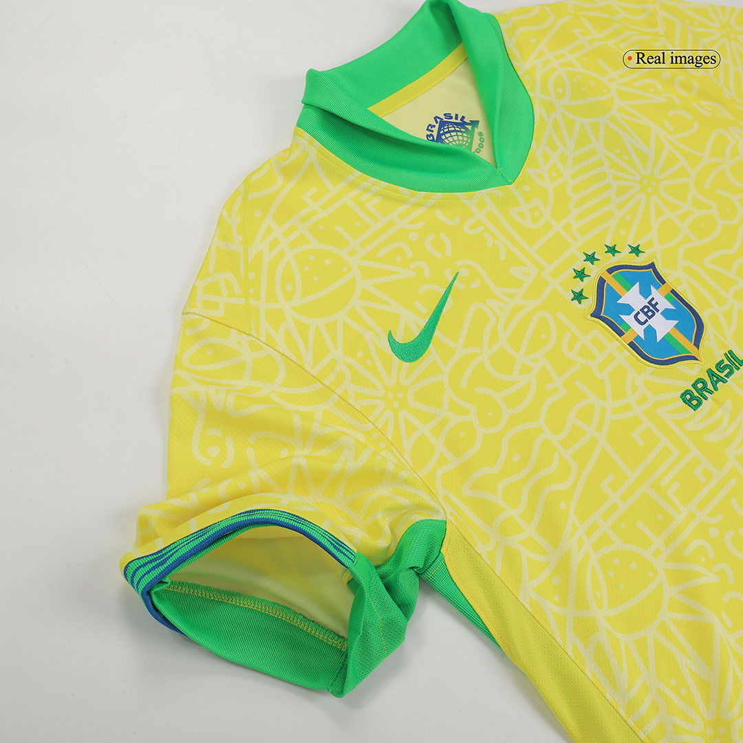 Brazil Home Whole Kit(Jersey+Shorts+Socks) 2024