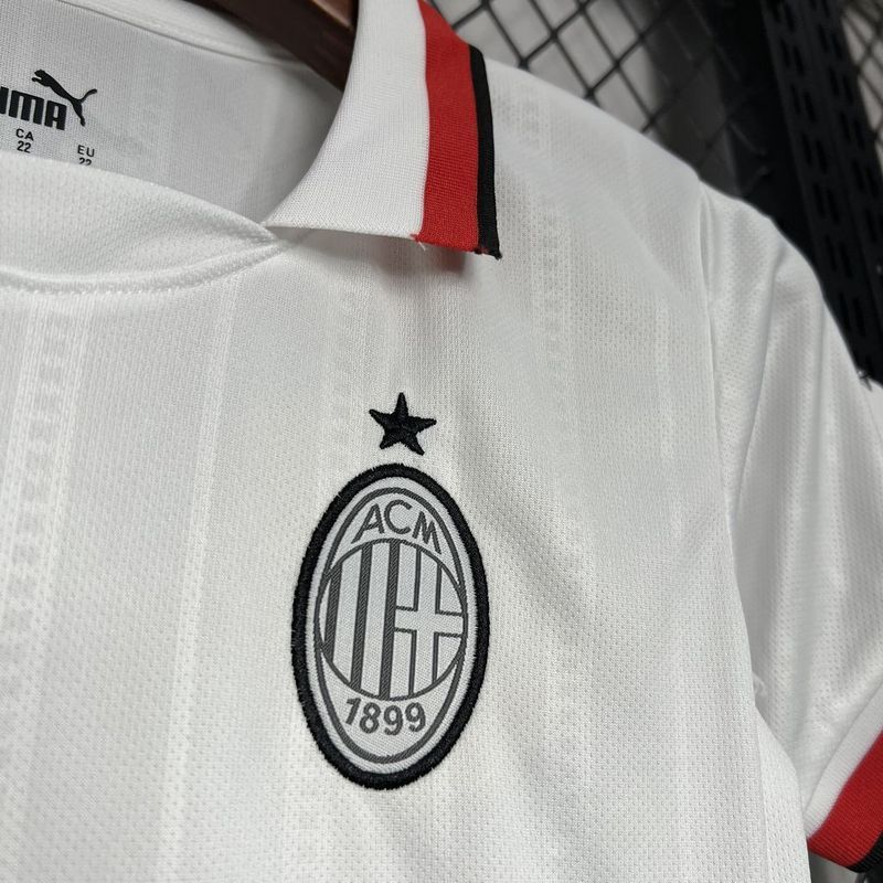 Kids AC Milan Away Jersey Kit 2024/25