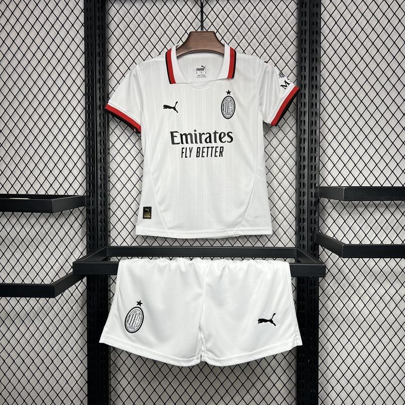 Kids AC Milan Away Jersey Kit 2024/25
