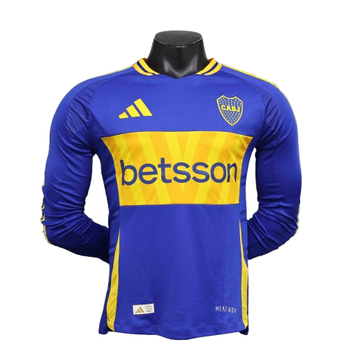 Boca Juniors Home Long Sleeve Jersey Player Version 2024/25 CuteJersey