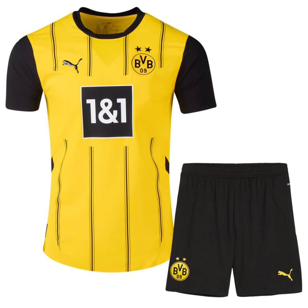 Borussia Dortmund Home Jersey Kits(Shirt+Shorts) 2024/25