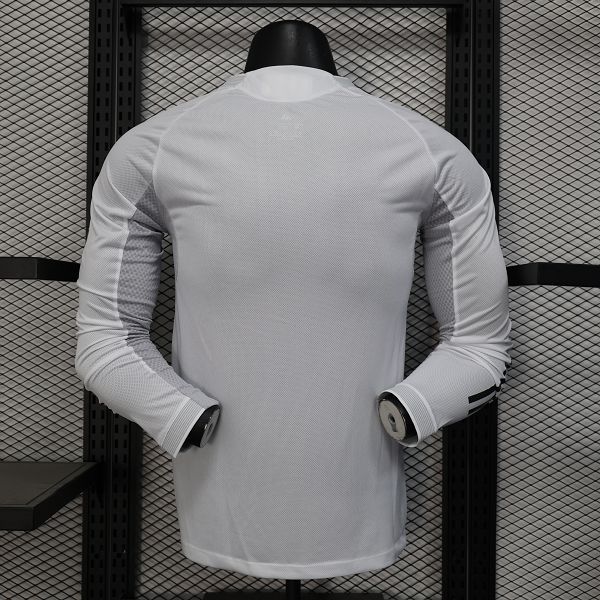 2025/26 Real Madrid Home Jersey Long Sleeve Player Version 