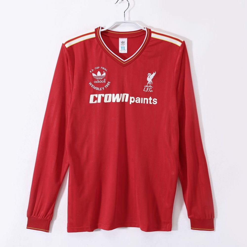 1986/87 Liverpool Home Retro Jersey Long Sleeve