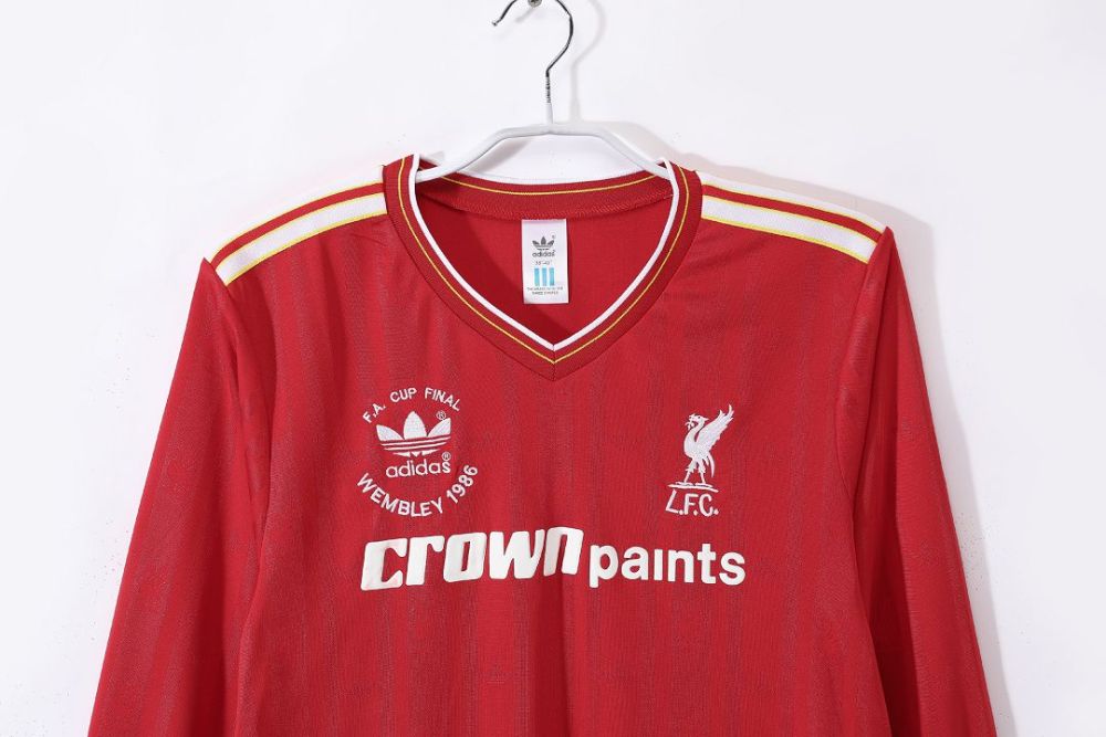 1986/87 Liverpool Home Retro Jersey Long Sleeve