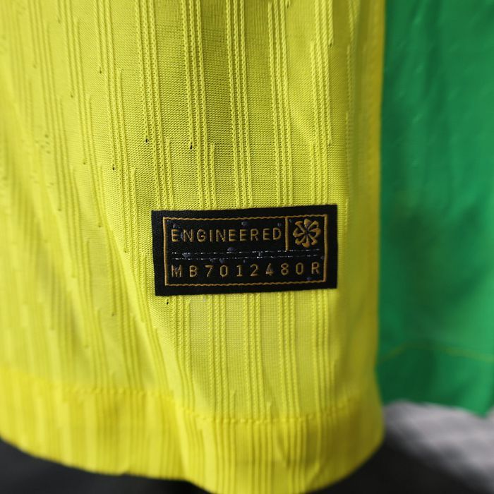 2025/26 Brazil Home Jersey Player Version Long Sleeve