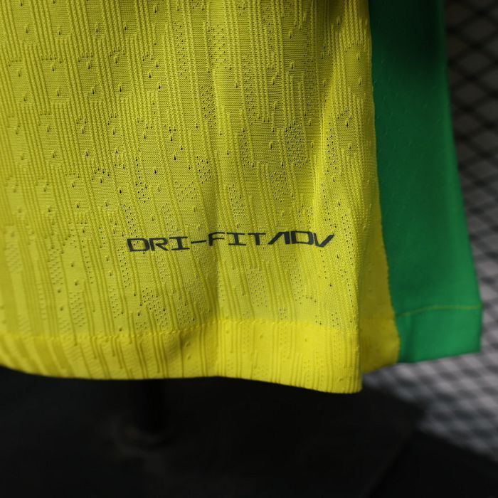 2025/26 Brazil Home Jersey Player Version Long Sleeve