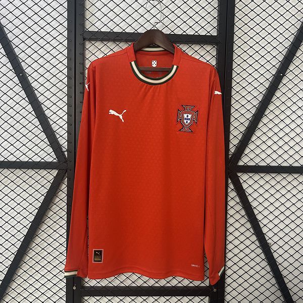 2025 Portugal Home Long Sleeve Jersey 