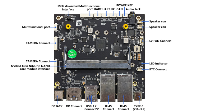 A608 carrier board for NVIDIA® Jetson Orin™ NX