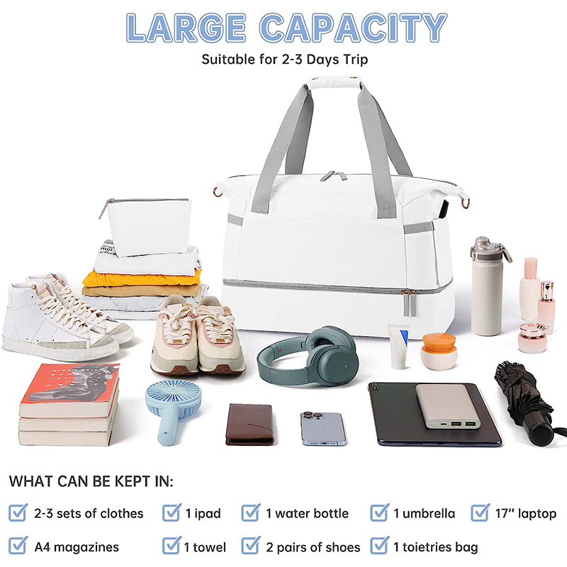 Waterproof Travel Sports Gym Bag Sports Canvas Duffel Women Business Backpack