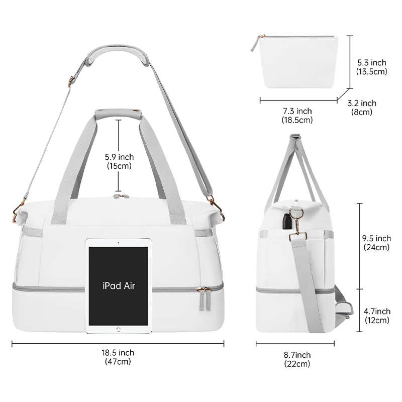 Waterproof Travel Sports Gym Bag Sports Canvas Duffel Women Business Backpack