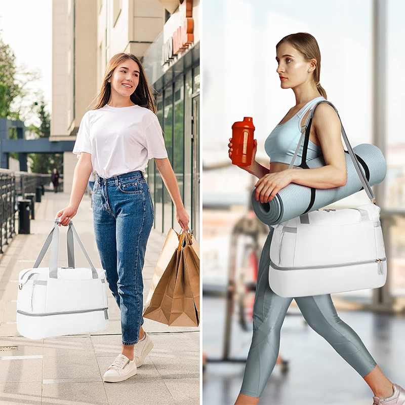 Waterproof Travel Sports Gym Bag Sports Canvas Duffel Women Business Backpack