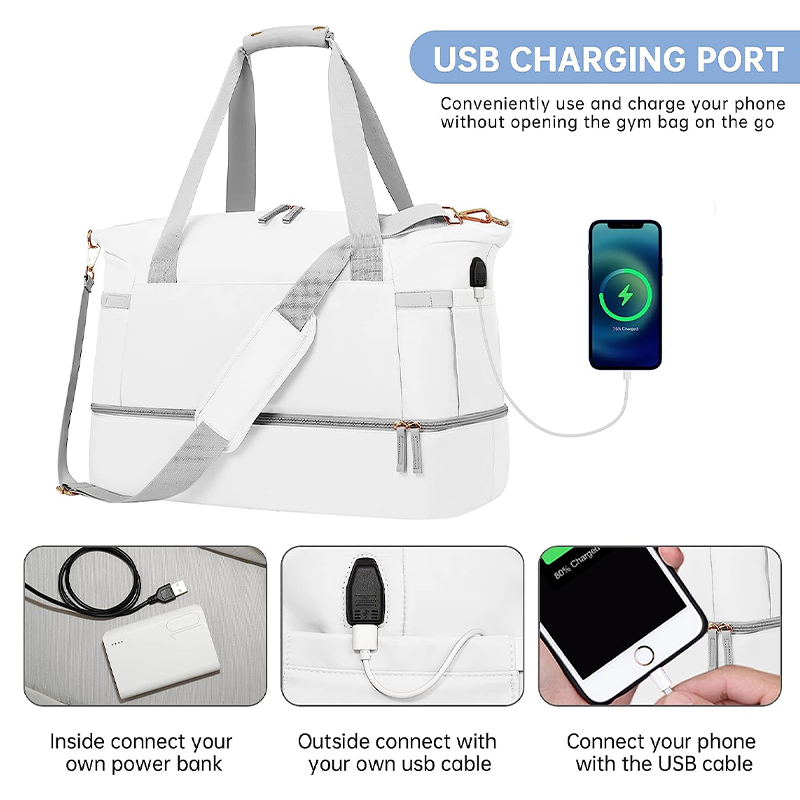 Waterproof Travel Sports Gym Bag Sports Canvas Duffel Women Business Backpack
