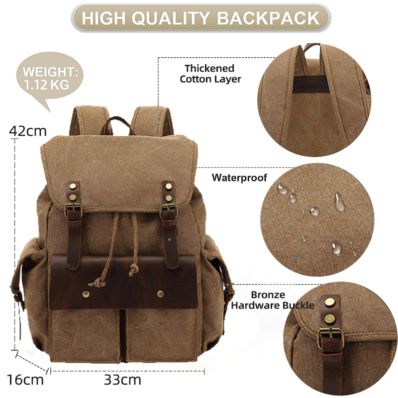 Vintage Canvas Backpack